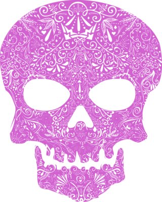 Purple  Sugar Skull